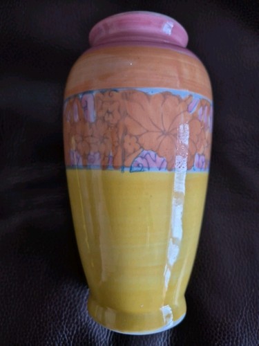 20cm high colourful vase - colourful,
