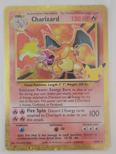 Pokémon tcg charizard 30th - pokémon,