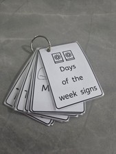 Days of the week, makaton sign