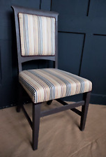 Antique Vintage SHAKER Style Mahogany Painted Striped Hall Dining Side Chair