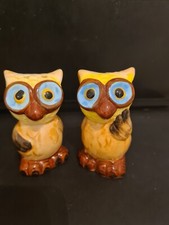 vintage owl salt and pepper