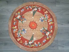 Vintage 60's/ 70’s Paper Christmas Tree Floor Mat 87 cms