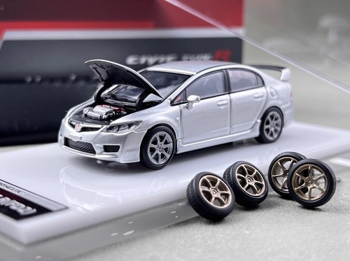 Silver jdm civic - mh, 1:64