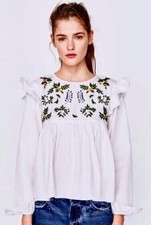 ZARA Tunic Top Medium Cotton