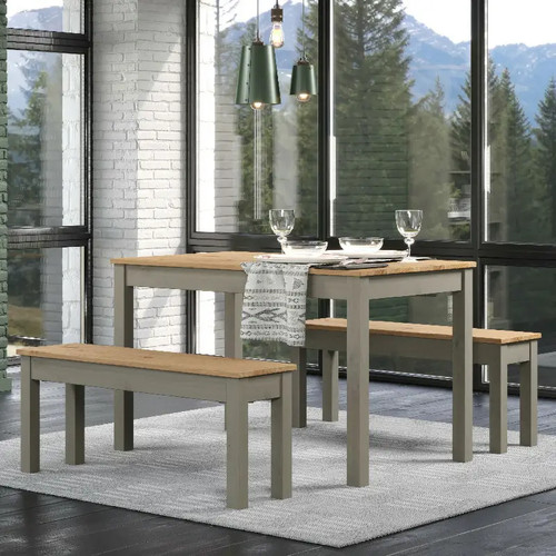 Pine and grey table 2 - &,