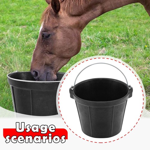 Rubber feeder bucket dog bowl - rubber,