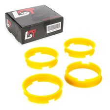 4x centering rings spacers for alloy wheels Ø 65.1 mm - Ø 72.6 mm for SAAB