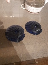 Pair of Unusual Cobalt blue