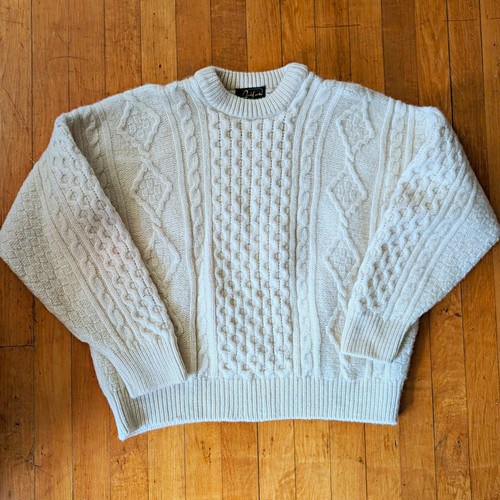 Aran ivory cable - cable, wool