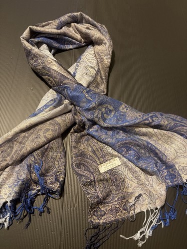 100 cashmere pashmina paisley - cashmere,