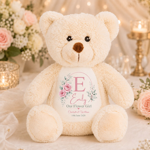 Personalised teddy bear flower - personalised,