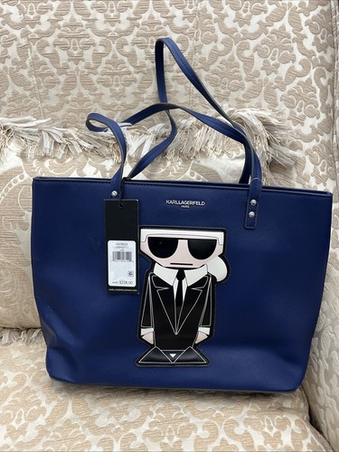 Karllagerfeld cobalt blue bag - karllagerfeld,