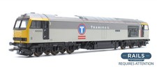 LIMA 'OO' GAUGE L204924 TRANSRAIL GREY CLASS 60 'JACK STIRK' #60093 LOCOMOTIVE