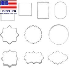 10 PCS Plaque Frame Cookie