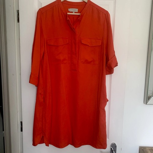 Hobbs shirt dress tomato - dress, red