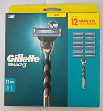 Gillette Mach3 Razor & 12