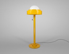 Vintage Swedish 1970s Elit Yellow ‘Lins’ Floor Lamp by P.O. Strom – Rewired