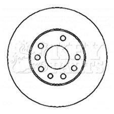 2x Brake Discs Vented For