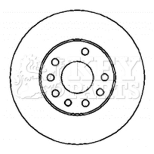 Brake discs vented for opel - brake,