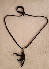 Genuine Crow Claw Pendant with silver rings NECKLACE,WEIRD,PAGAN,GOTHIC.