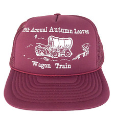Vtg Annual Autumn Leaves Wagon