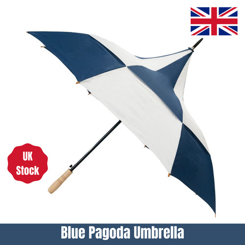 Blue and white - and,