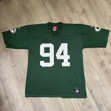 Reebok NFL Green Bay Packers Jersey Size Large - Gbaja-Biamila #94