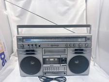 National RX-5650 Boombox FM/AM Stereo Radio Cassette Recorder Japan VTG AS-IS
