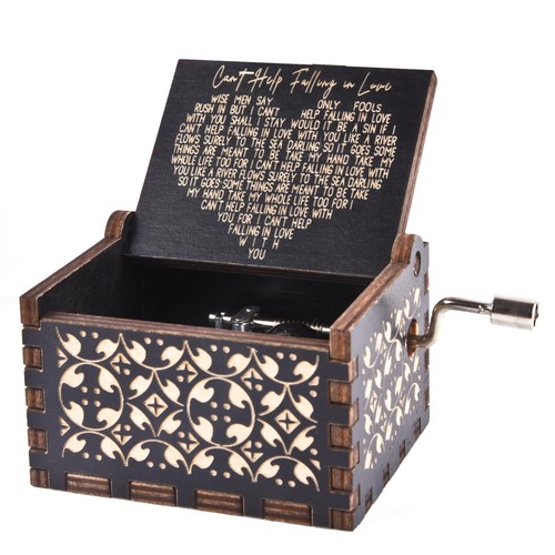 Wood music box - wood, can't