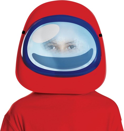 Red impostor plastic mask - impostor,