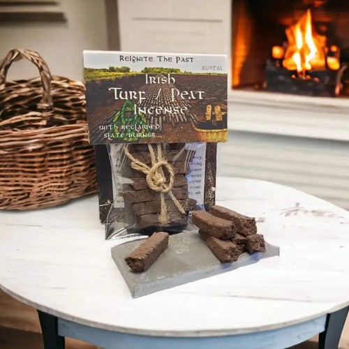 Irish turf peat incense set - irish,