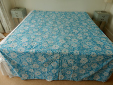 Vintage Flat Sheet FLOWER POWER 70's Single 102" Long 69" wide Excellent Cond