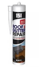 BLACK ROOF GUTTER SEALANT LEAK