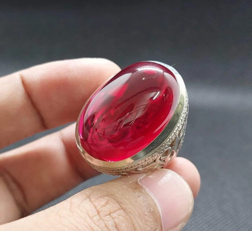 Handmade anari yaqoot ring - yaqoot,