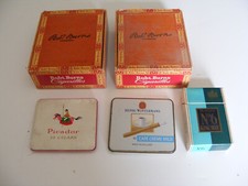 Vintage Robt. Burns Cigarillos Cigar Box Empty X 2 Small 4x 5 x2” Plus Picador &
