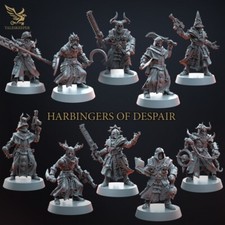 Set of 10 HARBINGERS OF DESPAIR- Tales Keeper/Sci-fi/Fantasy/Tabletop Miniatures