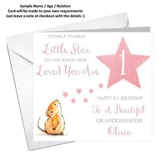 PERSONALISED pretty 1st 2nd