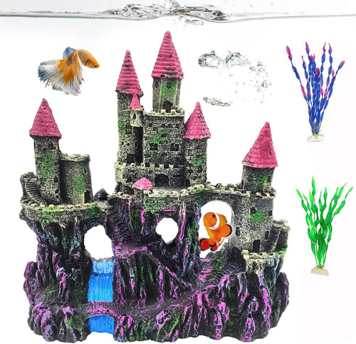 Aquarium resin castle - aquarium,