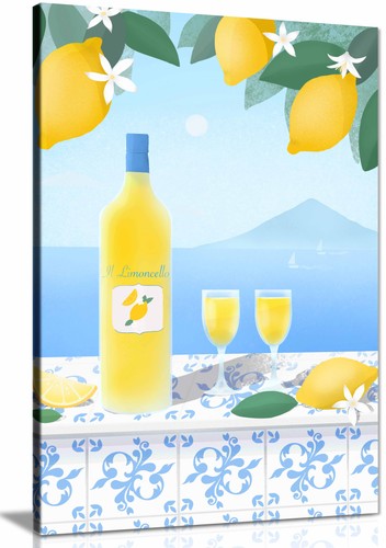 Limoncello framed canvas - limoncello,