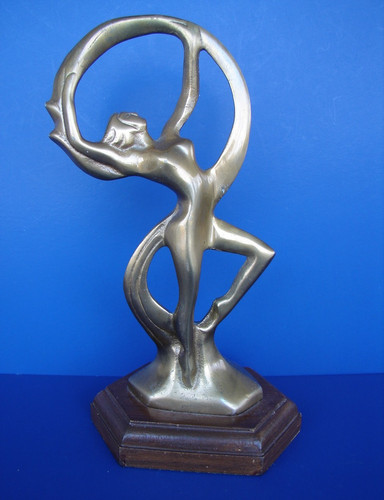 Vintage brass art - vintage, nude