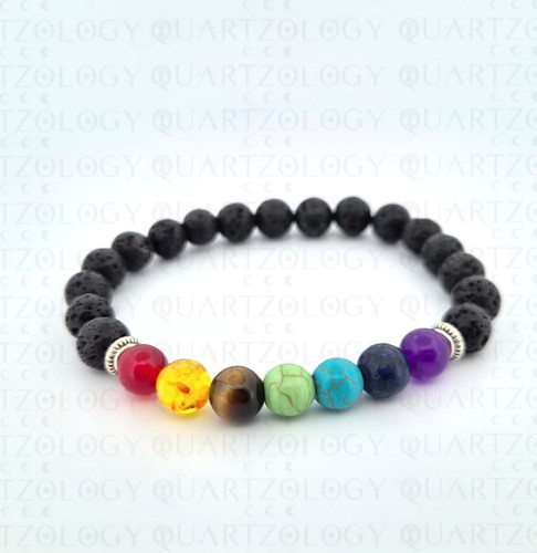 Chakra bracelet lava healing - chakra,