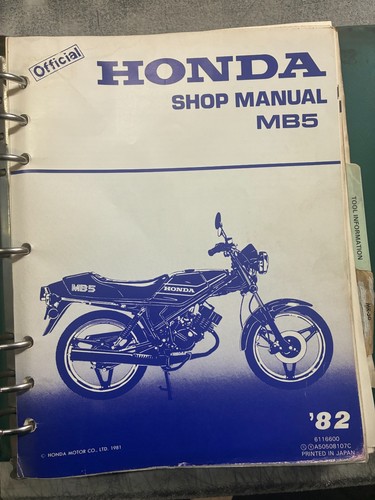 1982 honda mb5 - honda, shop