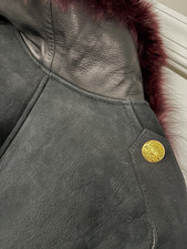 Sheepskin coat shearling men - coat,