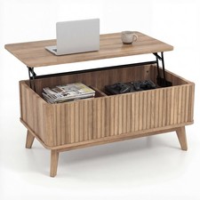 COSTWAY Fluted Lift Top Coffee