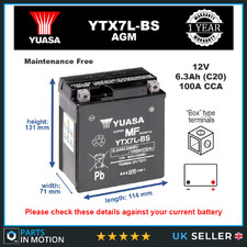 Genuine Yuasa YTX7L-BS High