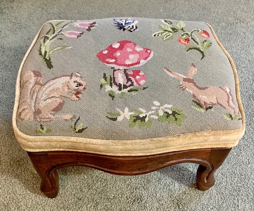 Victorian foot stool - , with