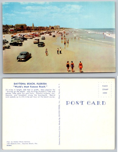 Daytona beach 1950s - cars, on