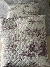 2 Marks & Spencer Quilted Front Cushions, With Washable Covers.