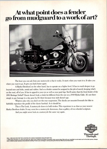 1991 harley davidson - •, print