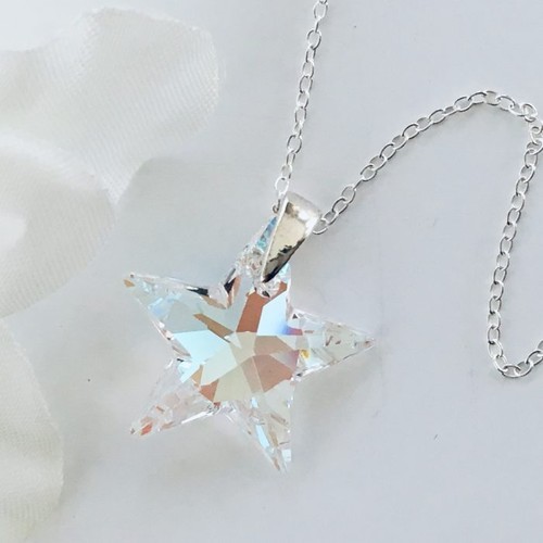 925 silver star necklace - 925,